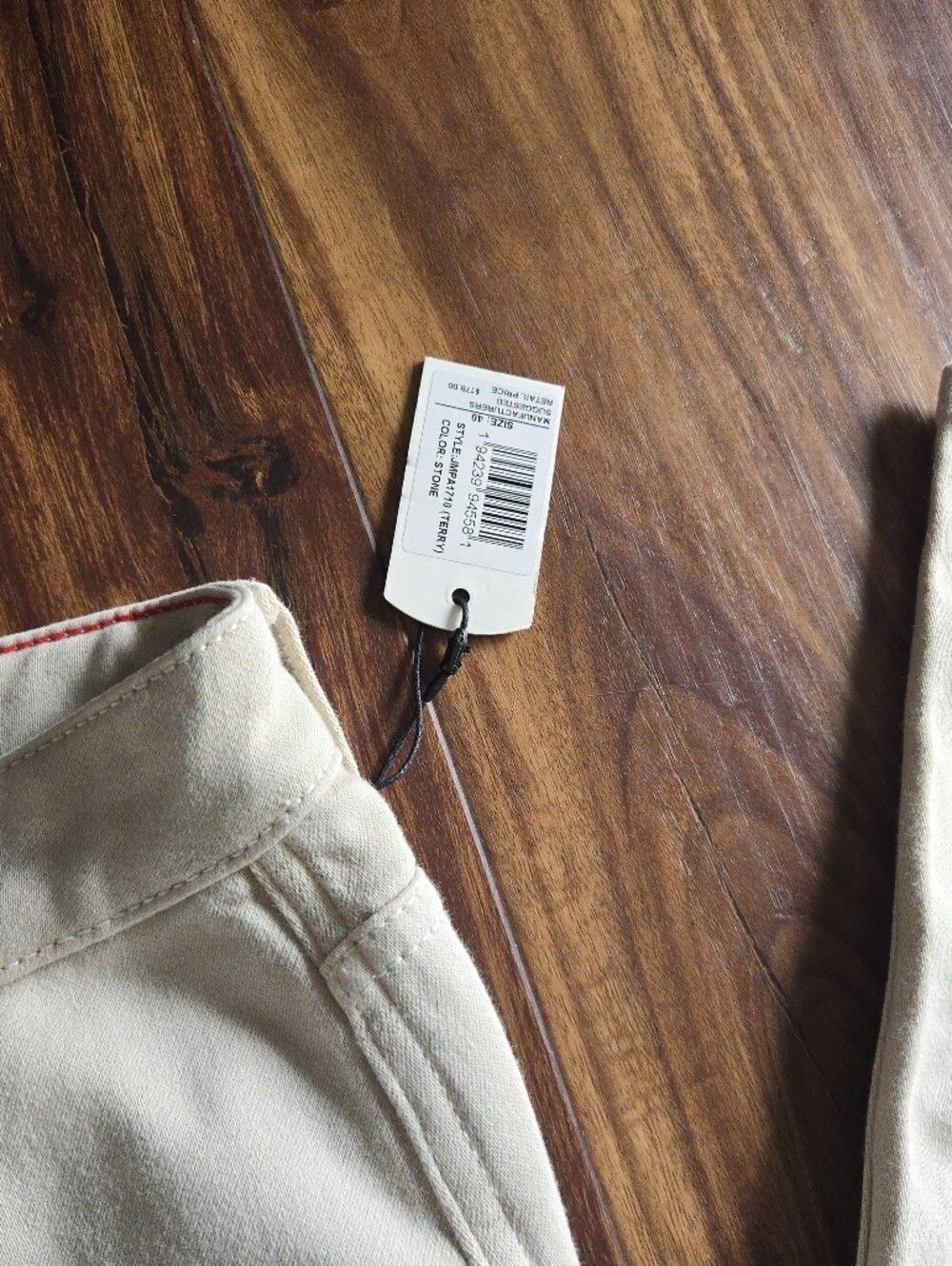 Johnnie O Terry Men Size 40 x 34 Stone Terry Pants 062026 - Picture 3 of 7